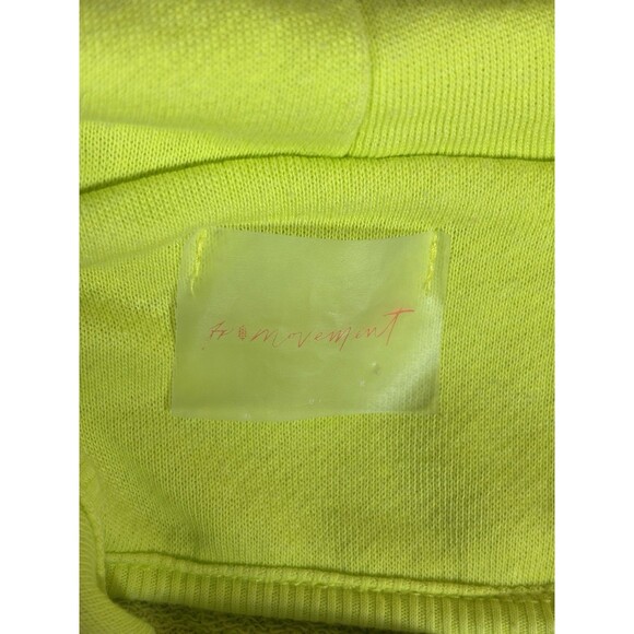 FP Movement Free People Full Zip Up Hoodie Fluorescent Neon Green Lime Small - Picture 3 of 10